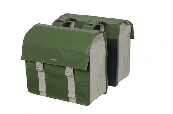 Basil Urban Load Torba Double Bag, Green/Sand Mik.Com